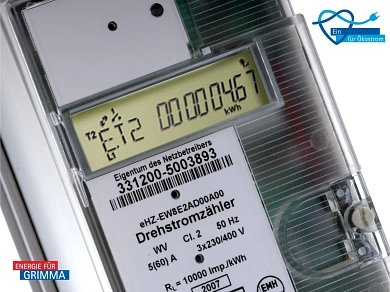 Moderne Messeinrichtung (digitaler Stromzähler) Nahaufnahme einer modernen Messeinrichtung, auch digitaler Stromzähler genannt © Stadtwerke Grimma GmbH