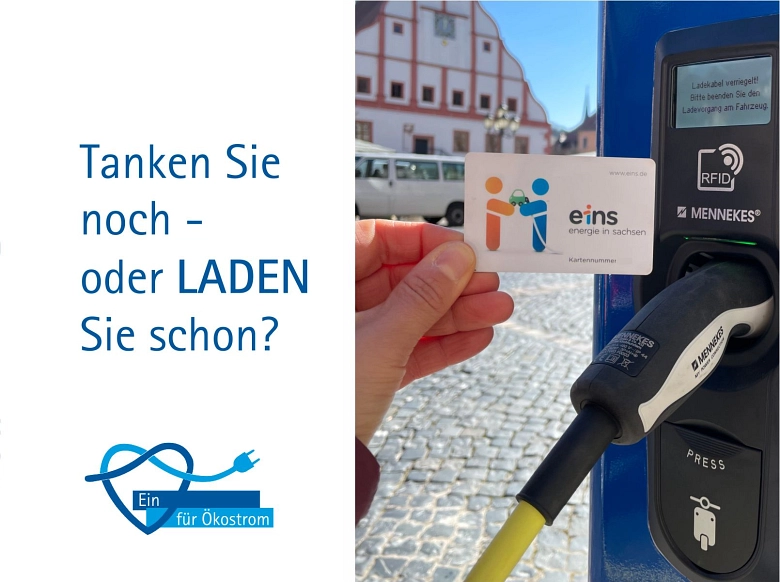 Tanken Sie noch oder Laden Sie schon?&nbsp;&copy;&nbsp;Stadtwerke Grimma GmbH