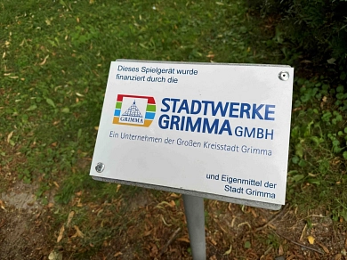 Werbeschild Werbeschild © Stadtwerke Grimma GmbH